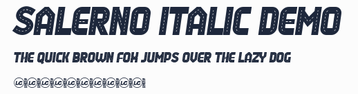 Salerno Italic Demo預覽圖