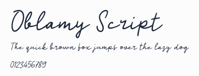 Oblamy Script預覽圖