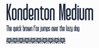 Kondenton Medium預覽圖