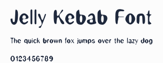 Jelly Kebab Font預覽圖