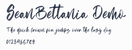 SeanBettania Demo預覽圖