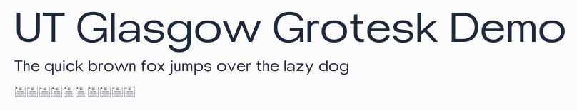 UT Glasgow Grotesk Demo預覽圖