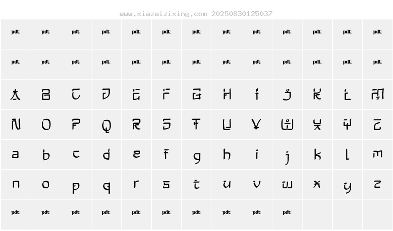 字符映射圖