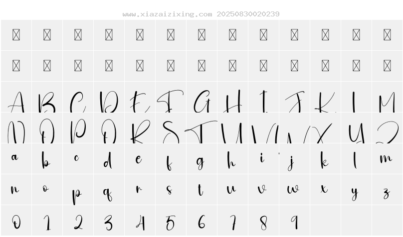 字符映射圖