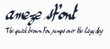 ameze'sfont預覽圖
