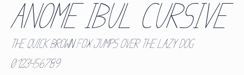 anome ibul cursive預覽圖
