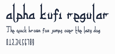 alpha kufi regular預覽圖
