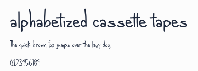 alphabetized cassette tapes預覽圖
