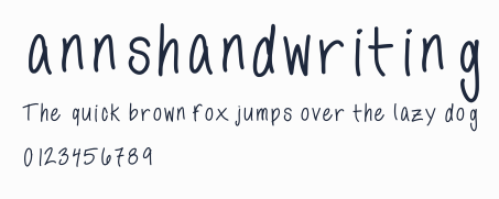 annshandwriting預覽圖