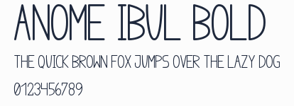 anome ibul bold預覽圖