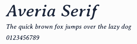 Averia Serif預覽圖
