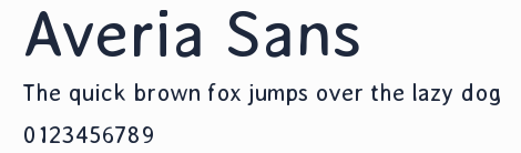 Averia Sans預覽圖