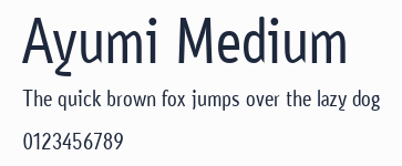 Ayumi Medium預覽圖