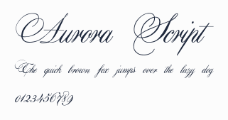 Aurora Script預覽圖