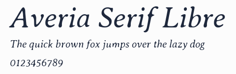 Averia Serif Libre預覽圖