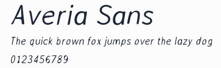 Averia Sans預覽圖