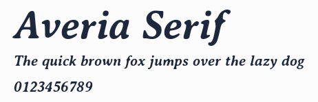 Averia Serif預覽圖