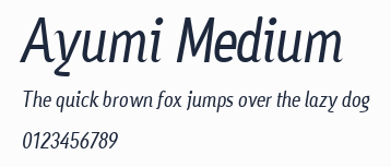 Ayumi Medium預覽圖