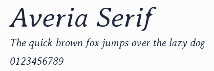 Averia Serif預覽圖