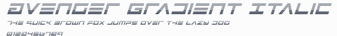 Avenger Gradient Italic預覽圖