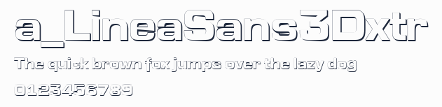 a_LineaSans3Dxtr預覽圖