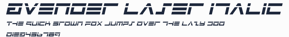 Avenger Laser Italic預覽圖