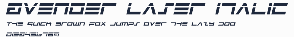 Avenger Laser Italic預覽圖