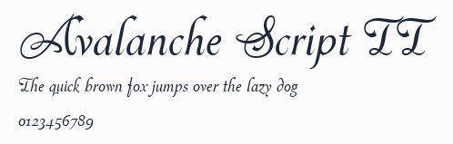 Avalanche Script TT預覽圖