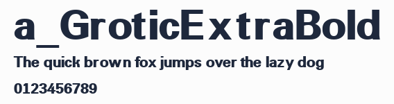 a_GroticExtraBold預覽圖