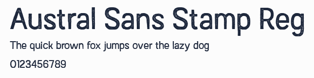 Austral Sans Stamp Reg預覽圖