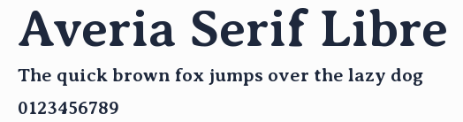 Averia Serif Libre預覽圖