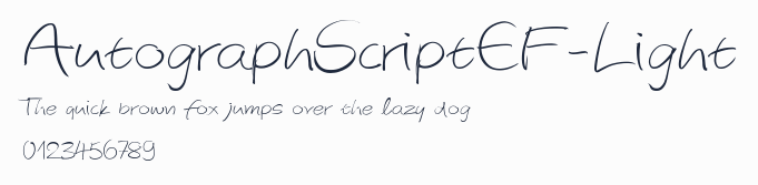 AutographScriptEF-Light預覽圖