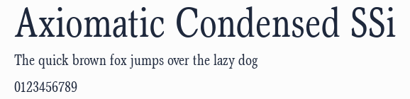 Axiomatic Condensed SSi預覽圖
