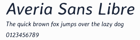 Averia Sans Libre預覽圖