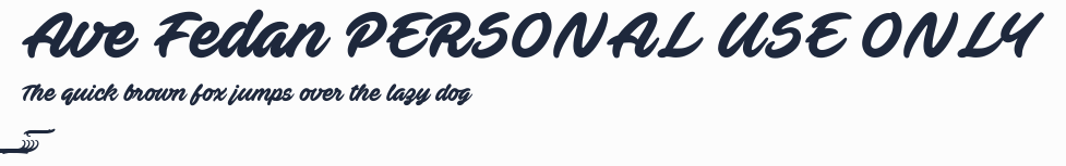 Ave Fedan PERSONAL USE ONLY預覽圖