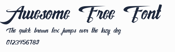 Awesome Free Font預覽圖