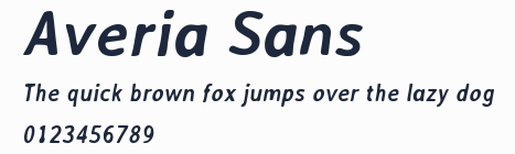 Averia Sans預覽圖