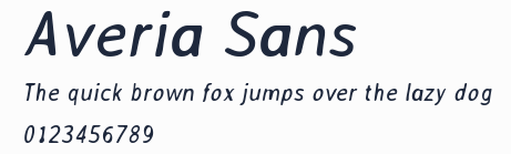 Averia Sans預覽圖