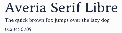 Averia Serif Libre預覽圖