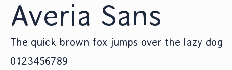 Averia Sans預覽圖