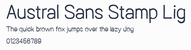 Austral Sans Stamp Lig預覽圖