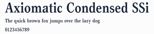 Axiomatic Condensed SSi預覽圖
