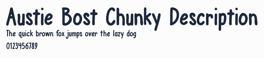 Austie Bost Chunky Description預覽圖