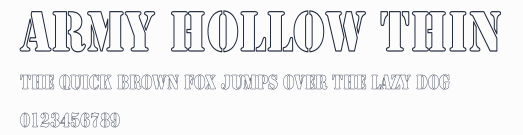 Army Hollow Thin預覽圖