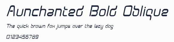 Aunchanted Bold Oblique預覽圖