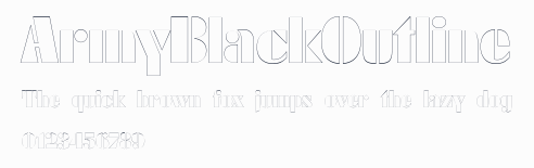 ArmyBlackOutline預覽圖