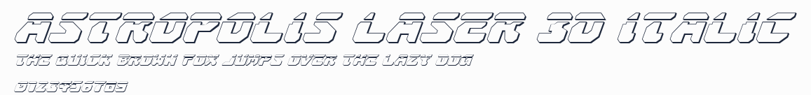 Astropolis Laser 3D Italic預覽圖