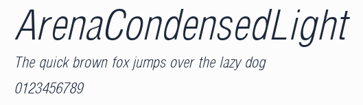 ArenaCondensedLight預覽圖