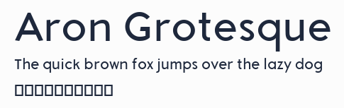 Aron Grotesque預覽圖