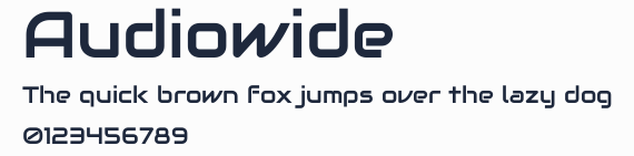 Audiowide預覽圖